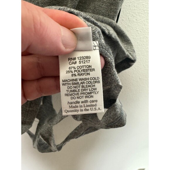Michael Lauren Sz XS Revolve Alonzo Laser Cut Out Back Muscle Tank Top Gray NWT - Picture 9 of 9